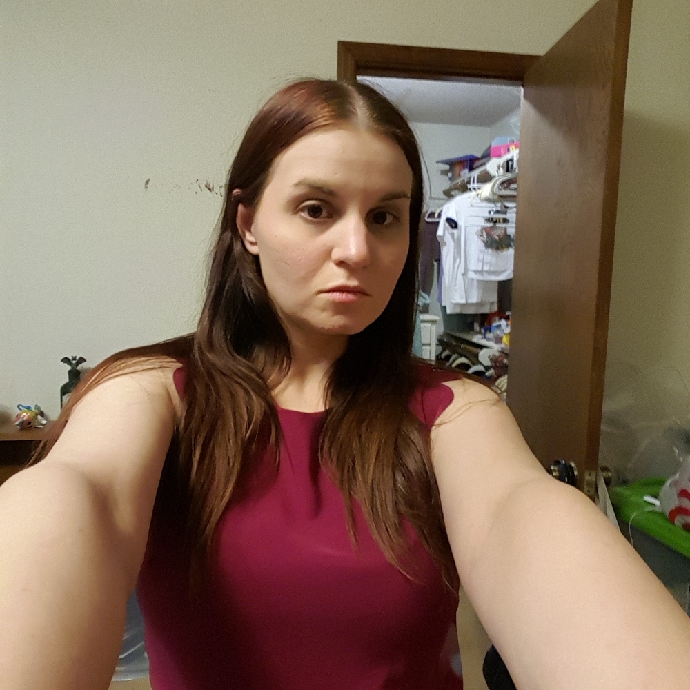 Burgundy dress